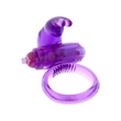 Kép 2/2 - Seven Creations - Rabbit Silicone Vibrating Cockring - vibrációs péniszgyűrű nyuszifüles csiklóizgatóval (lila)