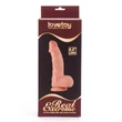Kép 1/5 - Lovetoy - 9&quot; Real Extreme Dildo #3 - rögzíthető, élethű, herés dildó (23cm) - natúr