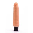 Kép 5/6 - Lovetoy - 7,5&quot; Real Feel Cyberskin Vibrator - élethű vibrátor (20cm) - natúr