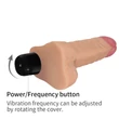 Kép 7/8 - Lovetoy - 7&quot; Real Feel Realistic Vibrator - élethű, herés vibrátor (17cm) - natúr