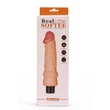 Kép 1/7 - Lovetoy - Real Softee Vibrating Dildo #2 - 10 funkciós, élethű vibrátor (20cm) - natúr