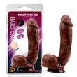 Kép 2/2 - Chisa Novelties - Real Touch XXX - Hard On 8&quot; - rögzíthető, élethű, herés dildó (barna)