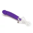 Kép 2/6 - Lovetoy - Ijoy - Rechargeable Silicone Dildo - 10 funkciós, élethű vibrátor (USB) - lila
