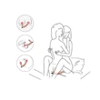 Kép 4/7 - Lovetoy - Ijoy - Rechargeable Strapless Strap-On - hám nélkül felhelyezhető, élethű vibrátor és prosztata masszírozó duó (natúr)