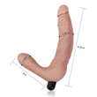 Kép 1/7 - Lovetoy - Ijoy - Rechargeable Strapless Strap-On - hám nélkül felhelyezhető, élethű vibrátor és prosztata masszírozó duó (natúr)
