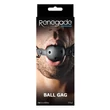 Kép 1/2 - NS Toys - Renegade Bondage - Ball Gag - állítható szájpecek (fekete)