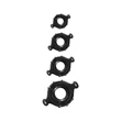 Kép 2/2 - NS Toys - Renegade Vitality Rings - bordázott péniszgyűrű szett (4db/cs) - fekete