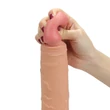 Kép 2/8 - Lovetoy - 8,5" Rodeo Big - felcsatolható, üreges, élethű dildó hevederrel (20,3cm) - natúr