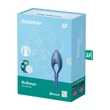 Kép 7/7 - Satisfyer - Bullseye - prémium, 12 funkciós, webmart, vibrációs péniszgyűrű (kék)
