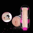 Kép 2/5 - Lovetoy - Sex In A Can - Vibrating Vagina Tunnel #1 - élethű, vibrációs vagina maszturbátor (natúr)