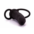 Kép 2/8 - Lovetoy - Silicone Fantasy Double Prober - felcsatolható, felhúzható análdildó pénisz és heregyűrűvel (fekete)
