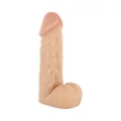 Kép 2/2 - Seven Creations - So Real Dong 6&quot; - rögzíthető, élethű, herés dildó (15,2cm) - natúr