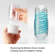 Kép 2/5 - Tenga - Spinner 02 Hexa - prémium maszturbátor (áttetsző)
