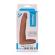 Kép 2/6 - Lovetoy - 7" The Ultra Soft Double #3 - felcsatolható, élethű dildó péniszgyűrűvel (17,8cm) - natúr