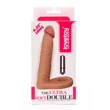 Kép 1/6 - Lovetoy - 6,25" The Ultra Soft Double-Vibrating #2 - felcsatolható, élethű, vibrációs dildó péniszgyűrűvel (15,8cm) - natúr