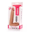 Kép 6/6 - Lovetoy - 6,25" The Ultra Soft Double-Vibrating #2 - felcsatolható, élethű, vibrációs dildó péniszgyűrűvel (15,8cm) - natúr