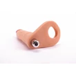 Kép 8/8 - Lovetoy - 7" The Ultra Soft Double-Vibrating #3 - felcsatolható, élethű, vibrációs dildó péniszgyűrűvel (17,8cm) - natúr
