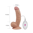 Kép 1/6 - Lovetoy - 8,5&quot; The Ultra Soft Dude Vibrating - rögzíthető, távirányításos, élethű vibrátor (20cm) - natúr