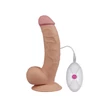 Kép 2/6 - Lovetoy - 8,5&quot; The Ultra Soft Dude Vibrating - rögzíthető, távirányításos, élethű vibrátor (20cm) - natúr