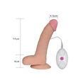 Kép 4/7 - Lovetoy - 8,5&quot; The Ultra Soft Dude Vibrating - rögzíthető, távirányításos, élethű vibrátor (21,3cm) - natúr