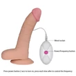 Kép 5/7 - Lovetoy - 8,5&quot; The Ultra Soft Dude Vibrating - rögzíthető, távirányításos, élethű vibrátor (21,3cm) - natúr