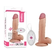 Kép 3/7 - Lovetoy - 9&quot; The Ultra Soft Dude Vibrating - rögzíthető, távirányításos, élethű vibrátor (21,5cm) - natúr