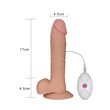 Kép 4/7 - Lovetoy - 9&quot; The Ultra Soft Dude Vibrating - rögzíthető, távirányításos, élethű vibrátor (21,5cm) - natúr