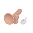 Kép 6/7 - Lovetoy - 9&quot; The Ultra Soft Dude Vibrating - rögzíthető, távirányításos, élethű vibrátor (21,5cm) - natúr