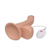 Kép 3/7 - Lovetoy - 8,5&quot; The Ultra Soft Dude Vibrating - rögzíthető, távirányításos, élethű vibrátor (21,3cm) - natúr
