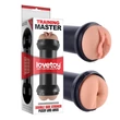 Kép 3/5 - Lovetoy - Traning Master Double Side Stroker - duplavégű, élethű vagina és ánusz maszturbátor (natúr)