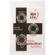 Kép 1/2 - Adam & Eve - Triple Erection System - péniszgyűrű szett (3db/cs) - áttetsző