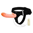 Kép 4/9 - Baile - Ultra Passionate Harness - felcsatolható, wired, élethű vibrátor csiklóizgatóval és állítható hevederrel (natúr)