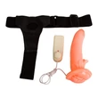 Kép 5/9 - Baile - Ultra Passionate Harness - felcsatolható, wired, élethű vibrátor csiklóizgatóval és állítható hevederrel (natúr)