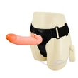 Kép 7/9 - Baile - Ultra Passionate Harness - felcsatolható, wired, élethű vibrátor csiklóizgatóval és állítható hevederrel (natúr)