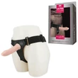 Kép 3/6 - Baile - Ultra Strap-On with Vibration - felcsatolható, wired, élethű vibrátor állítható hevederrel (natúr)