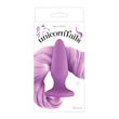 NS Toys - Unicorn Tails - szilikon análdugó unikornis farokkal (pasztell lila)