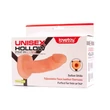 Kép 2/2 - Lovetoy - 6,5" Unisex Hollow Strap On - élethű, üreges felcsatolható dildó (16cm) - natúr