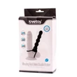 Kép 3/8 - Lovetoy - Vibrating Rock Balled Double Prober - 5 szems, felcsatolható, vibrációs análdildó pénisz és heregyűrűvel fekete)
