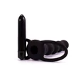 Kép 8/8 - Lovetoy - Vibrating Rock Balled Double Prober - 5 szems, felcsatolható, vibrációs análdildó pénisz és heregyűrűvel fekete)
