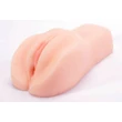 Kép 1/7 - Lovetoy - Vibrating Cyberskin Pet Pussy & Ass #1 - élethű, távirányítású vagina és ánusz maszturbátor vibro-bullettel (natúr)