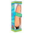 Kép 1/2 - Seven Creations - Vinyl P-Shape Vibrator 1 - élethű vibrátor csiklóizgatóval (22cm) - natúr
