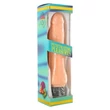 Kép 1/2 - Seven Creations - Vinyl P-Shape Vibrator 3 - élethű vibrátor (22,5cm) - natúr