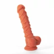 Kép 1/8 - X-Men - Dildo Colours Pleasure 8,5&quot; - rögzíthető, élethű, herés dildó (21,6cm) - natúr