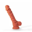 Kép 3/8 - X-Men - Dildo Colours Pleasure 8,5&quot; - rögzíthető, élethű, herés dildó (21,6cm) - natúr