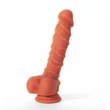 Kép 5/8 - X-Men - Dildo Colours Pleasure 8,5&quot; - rögzíthető, élethű, herés dildó (21,6cm) - natúr