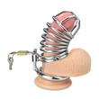 Kép 3/4 - Lovetoy - Metal Chastity Cage - fém péniszketrec lakattal