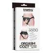 Kép 4/4 - Lovetoy - Orgasm Cozy Harness 5 - állítható hám felcsatolható termékekhez, cserélhető szilikon gyűrűkkel