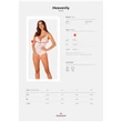 Kép 7/7 - Obsessive - Heavenlly - csipkével díszített nyitott body (M/L) - fehér