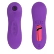 Kép 2/6 - Power Escorts - Oral Queen - 10 funkciós, szilikon csikló és mellbimbóizgató vibrátor (USB) - lila