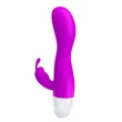Kép 6/8 - Pretty Love - Kyle - 30 funkciós, nyuszifüles csiklóizgató és G-pont vibrátor (USB) - lila